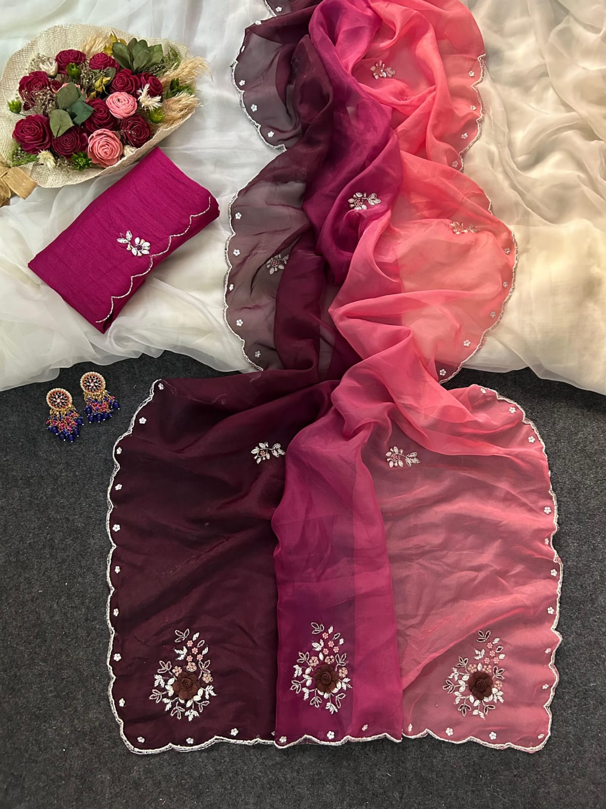 Organza Designer Saree
