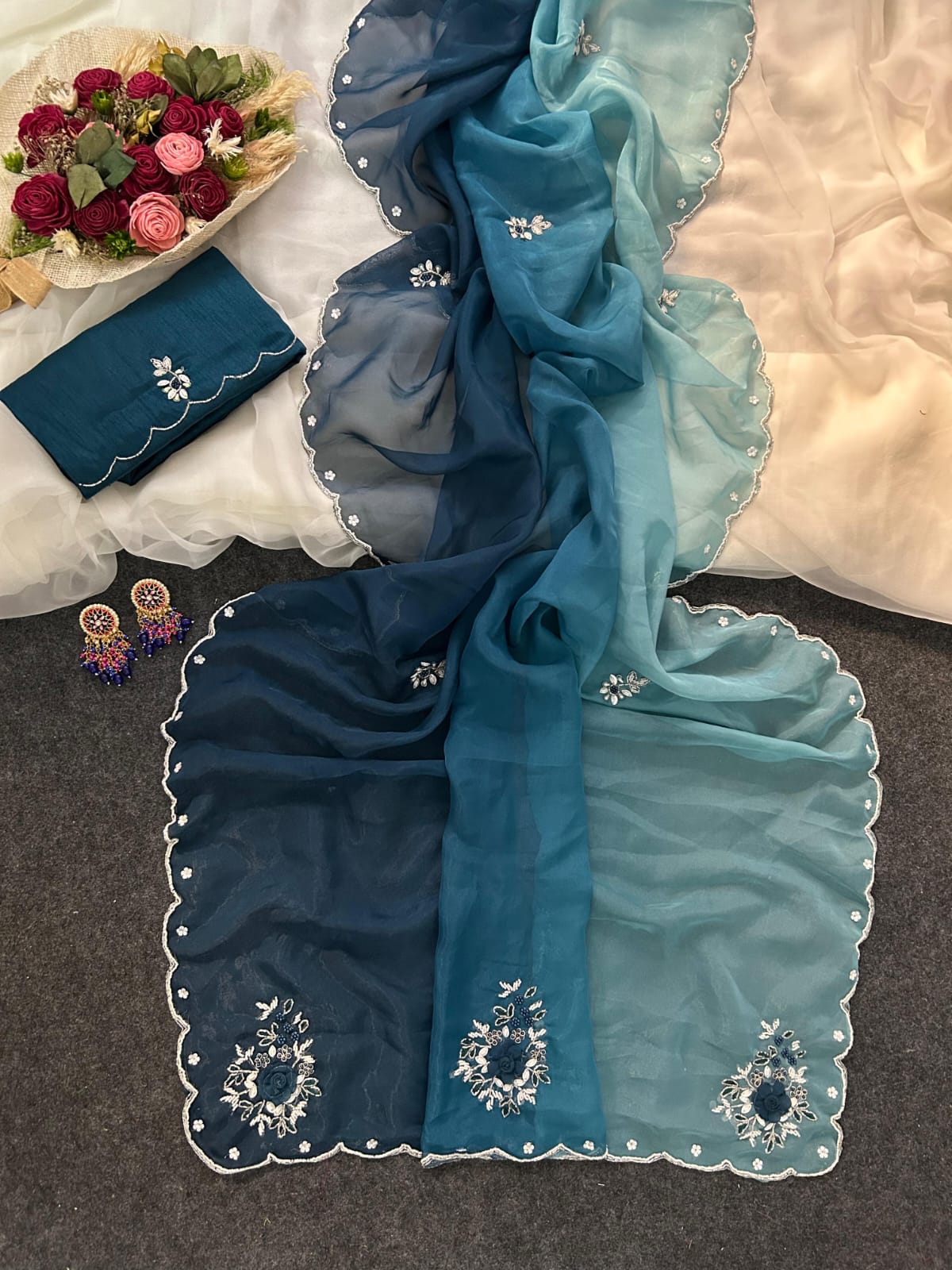 Organza Designer Saree