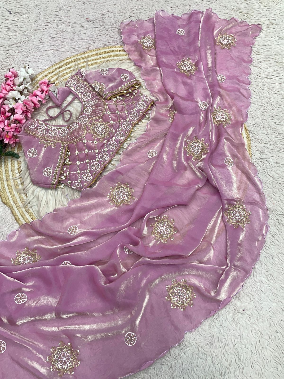 Fandy Satin Bollywood Saree