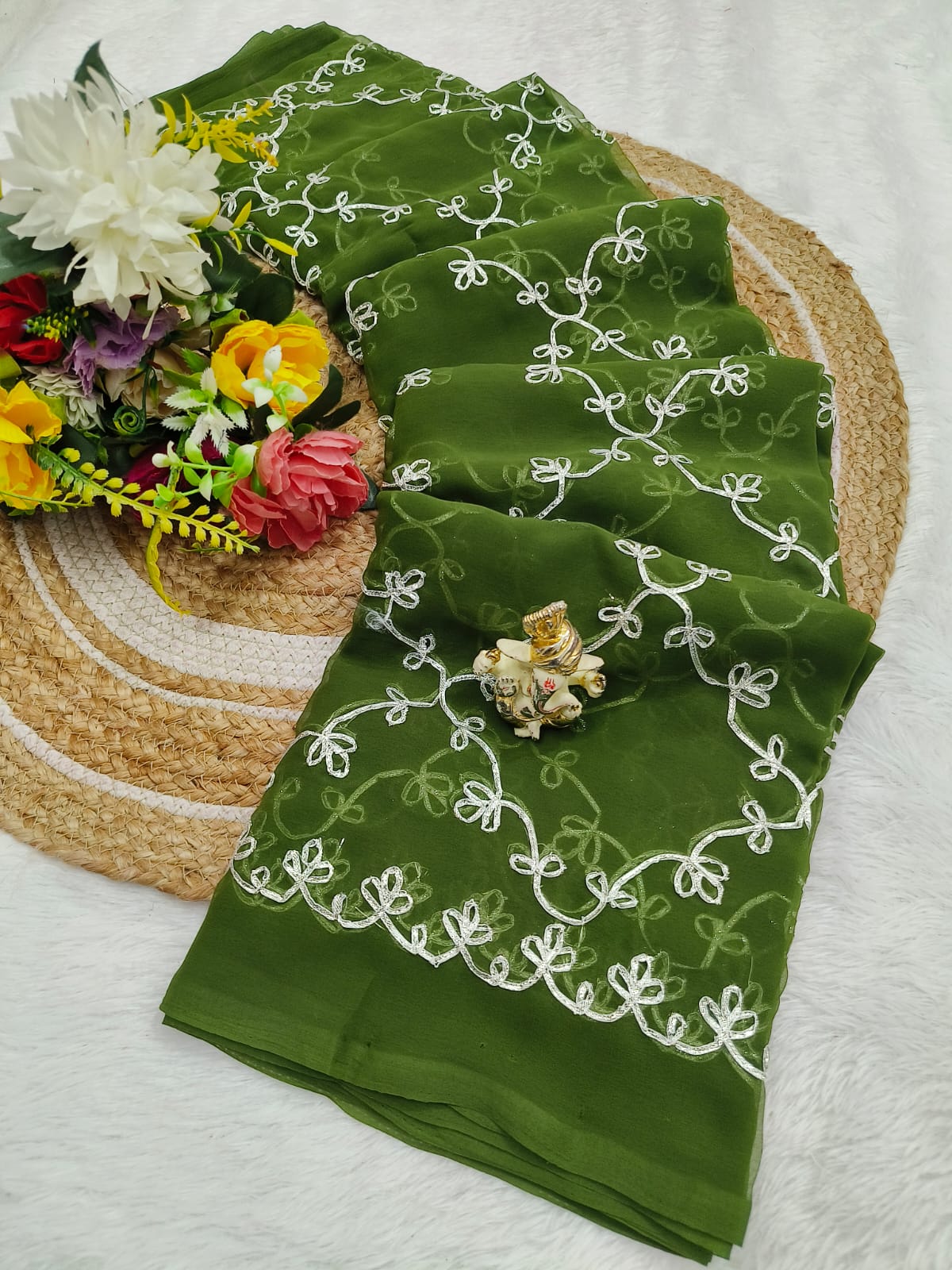 Georgette Gotta Jaal Saree