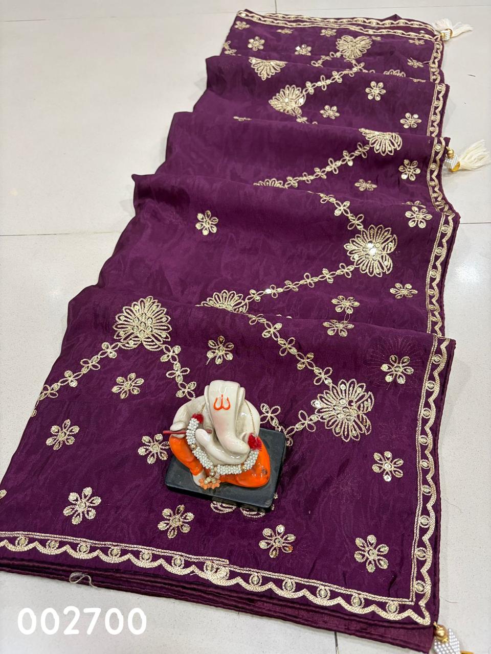 Silk Zari Work Saree