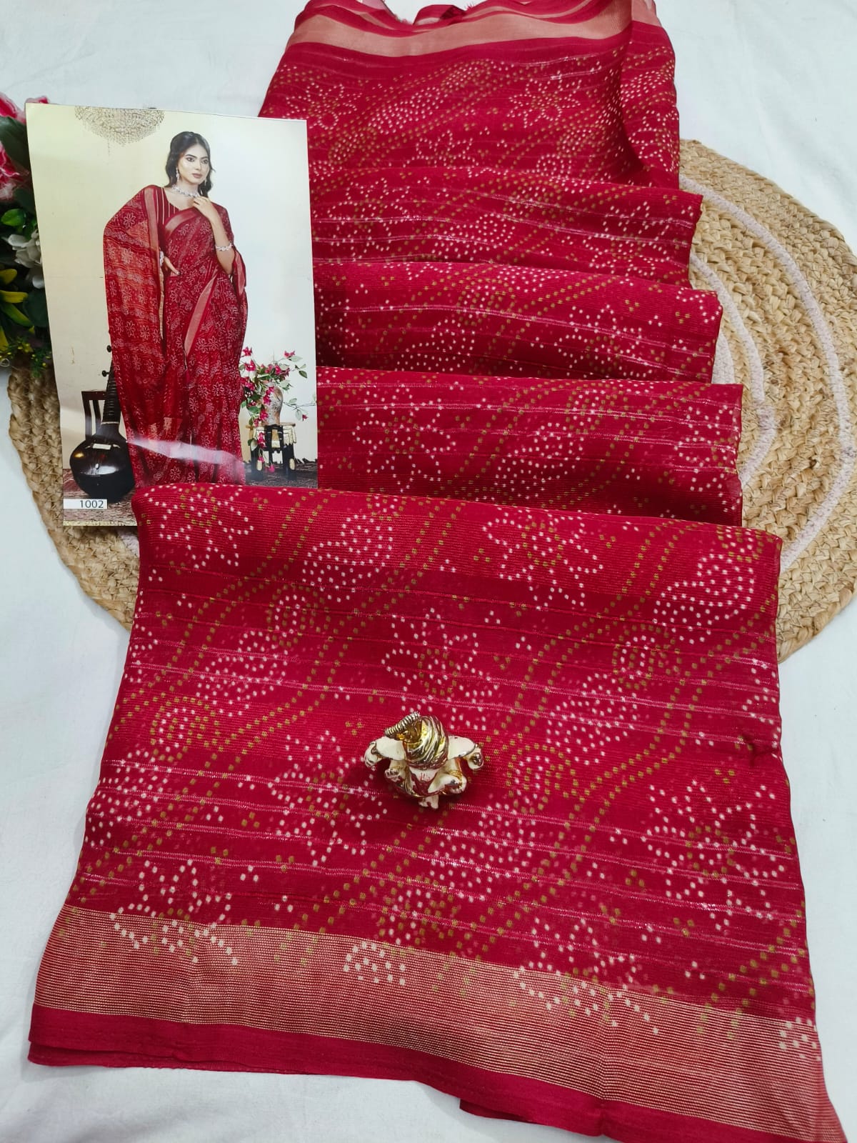 Shubh Sarees - Georgette Floral Saree