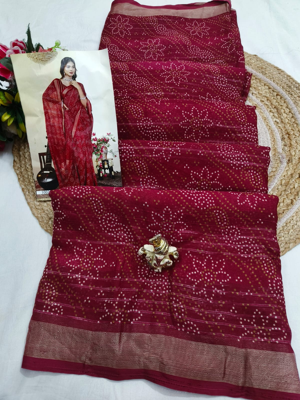 Georgette Floral Saree