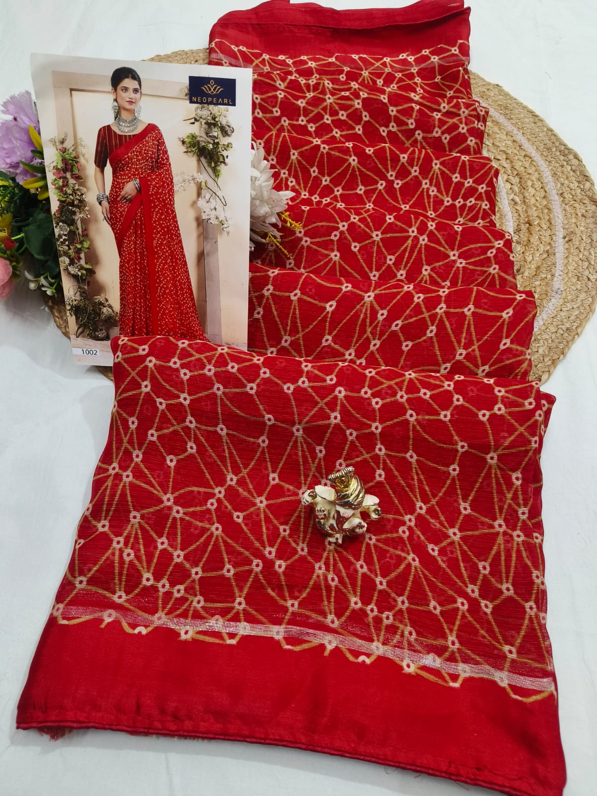Bandhej Printed Saree