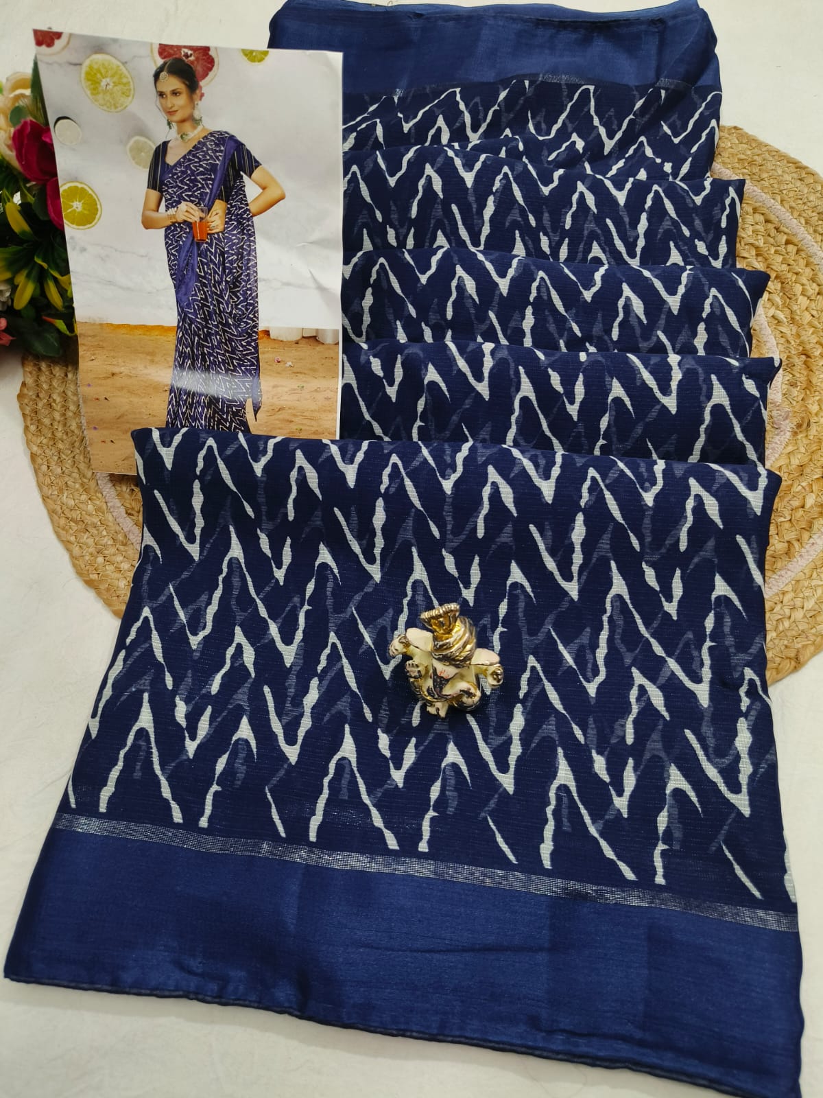 Cosmos Bandhej Saree