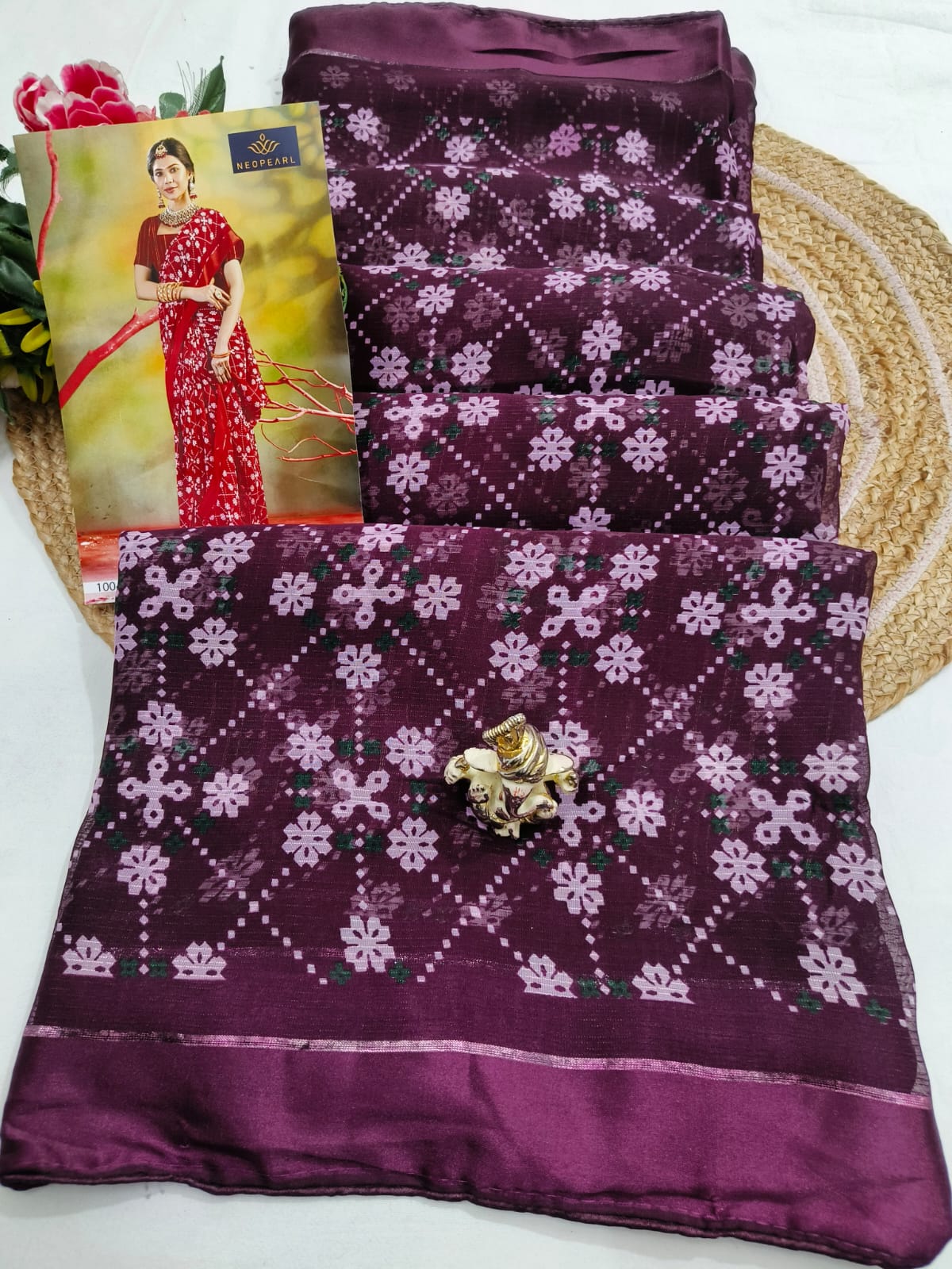 Cosmos Bandhej Saree