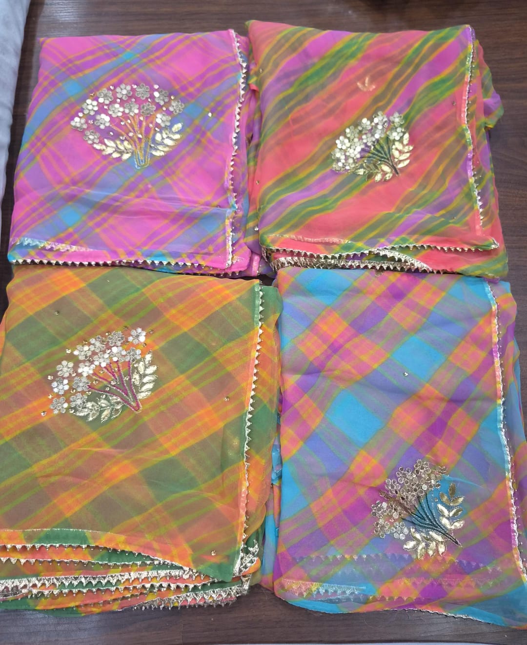 Lehriya Handwork Saree
