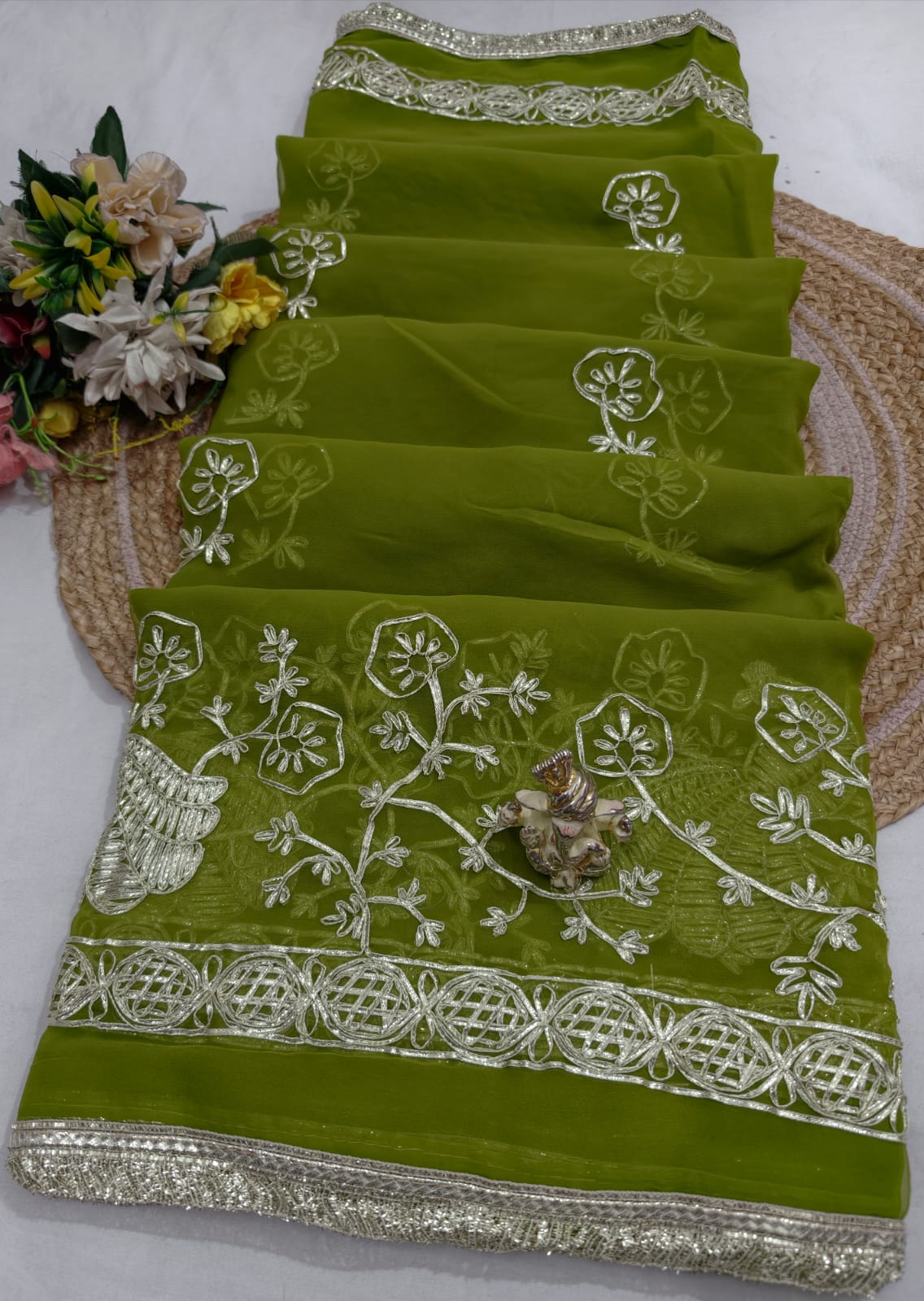 Shubh Sarees - Jaipuri Gota Saree