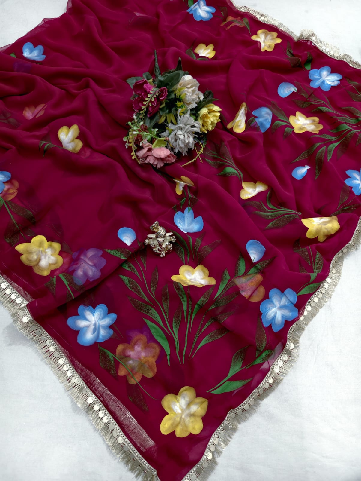 Floral Georgette Saree