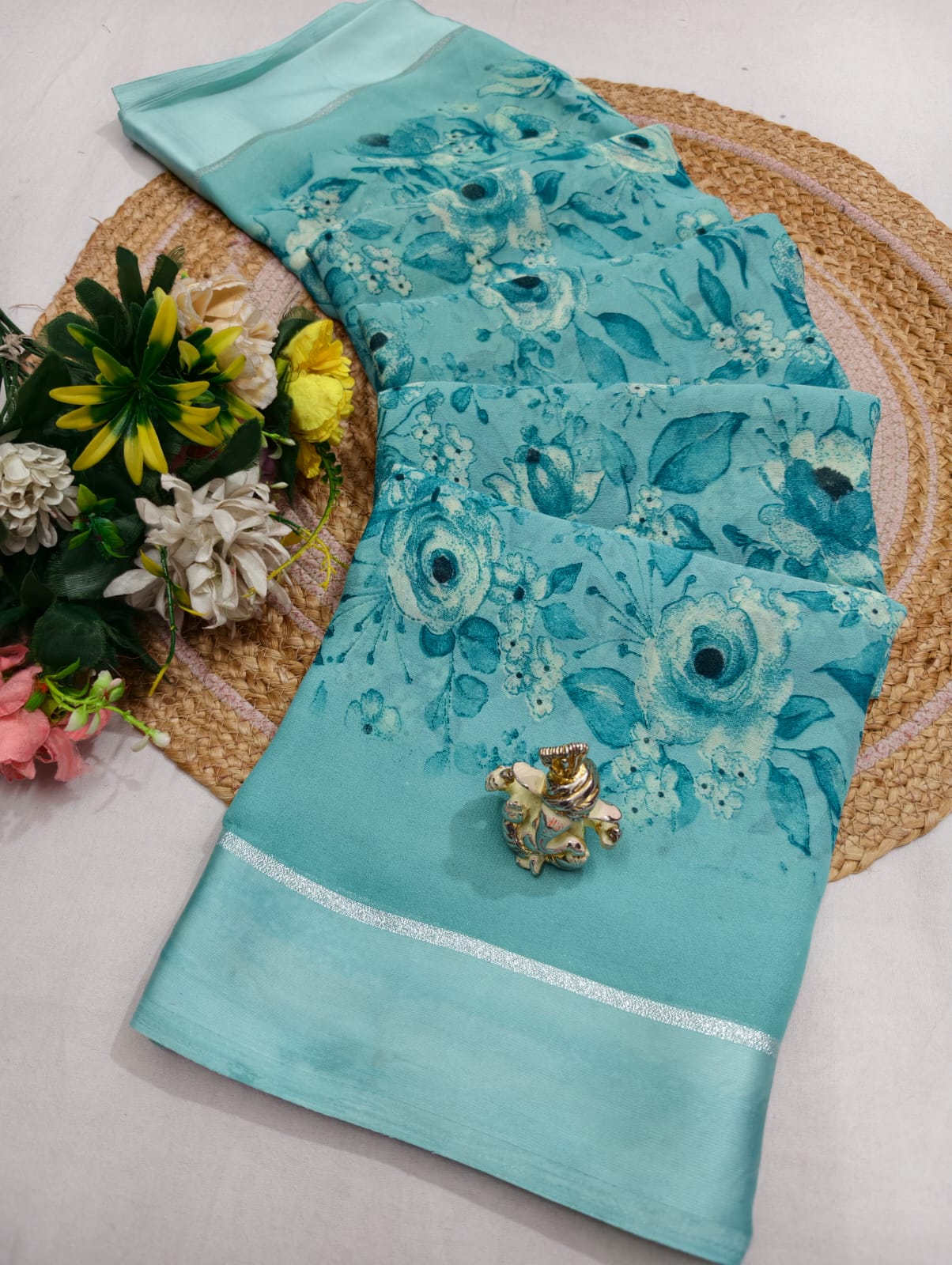 Printed Georgette Saree