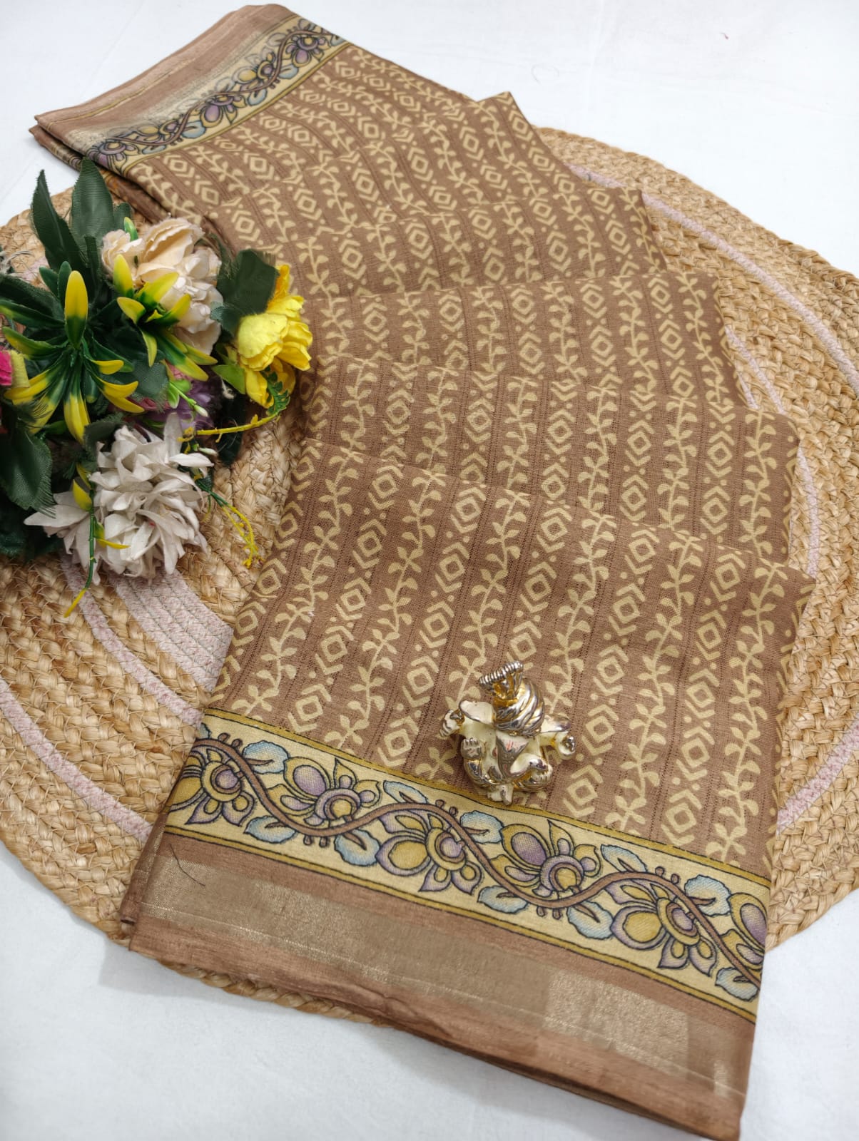 Floral Cotton Saree