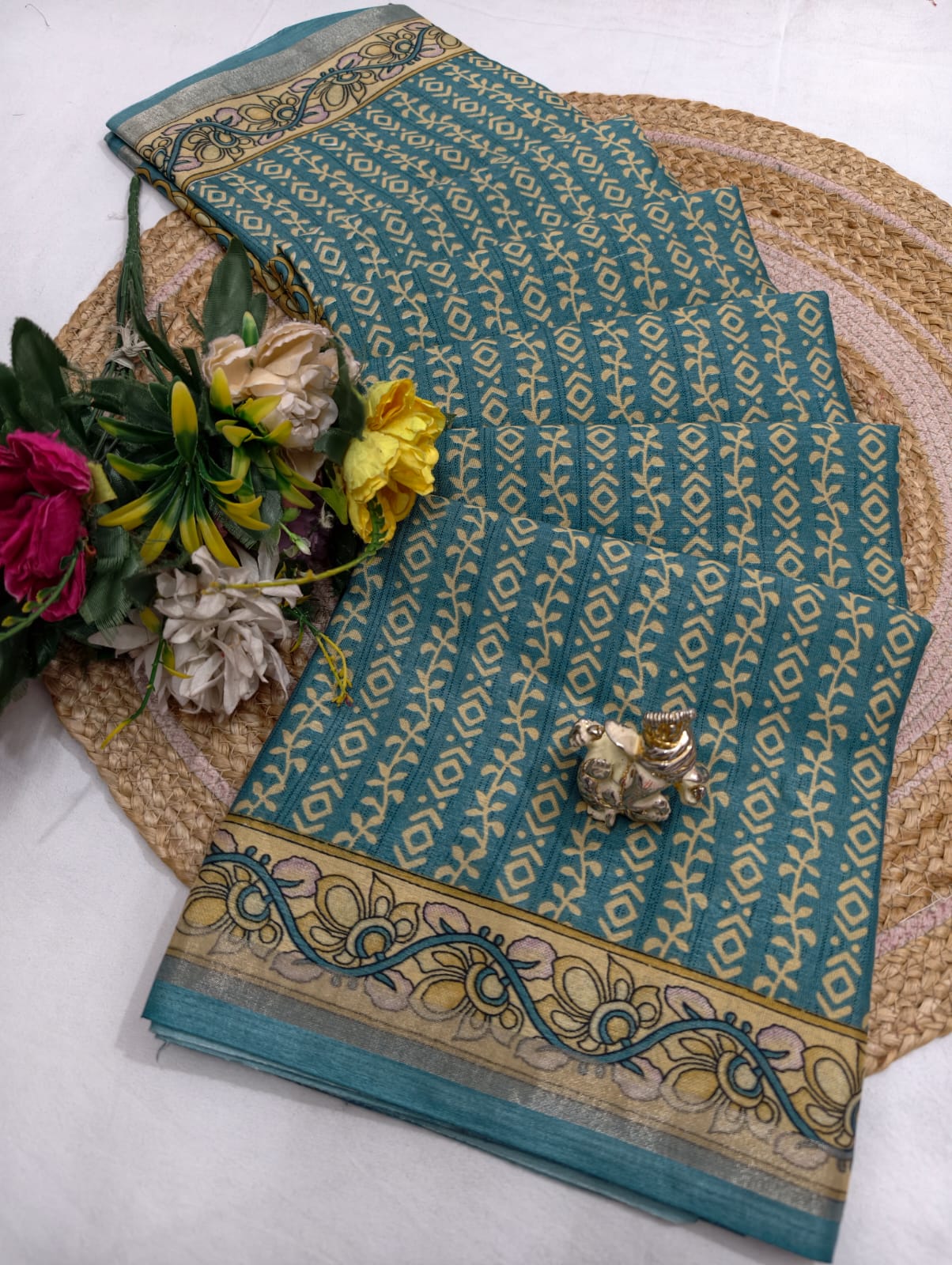 Floral Cotton Saree