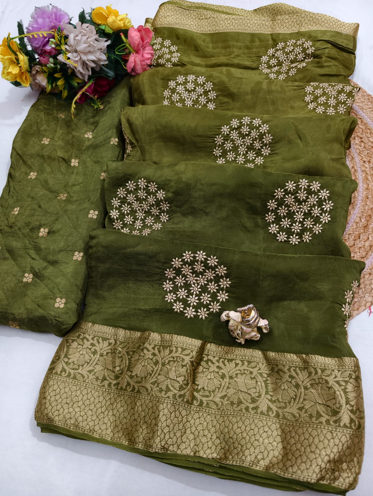 Pita Work Saree