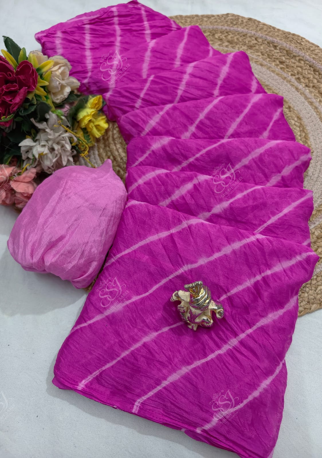 Lehariya Chinon Saree