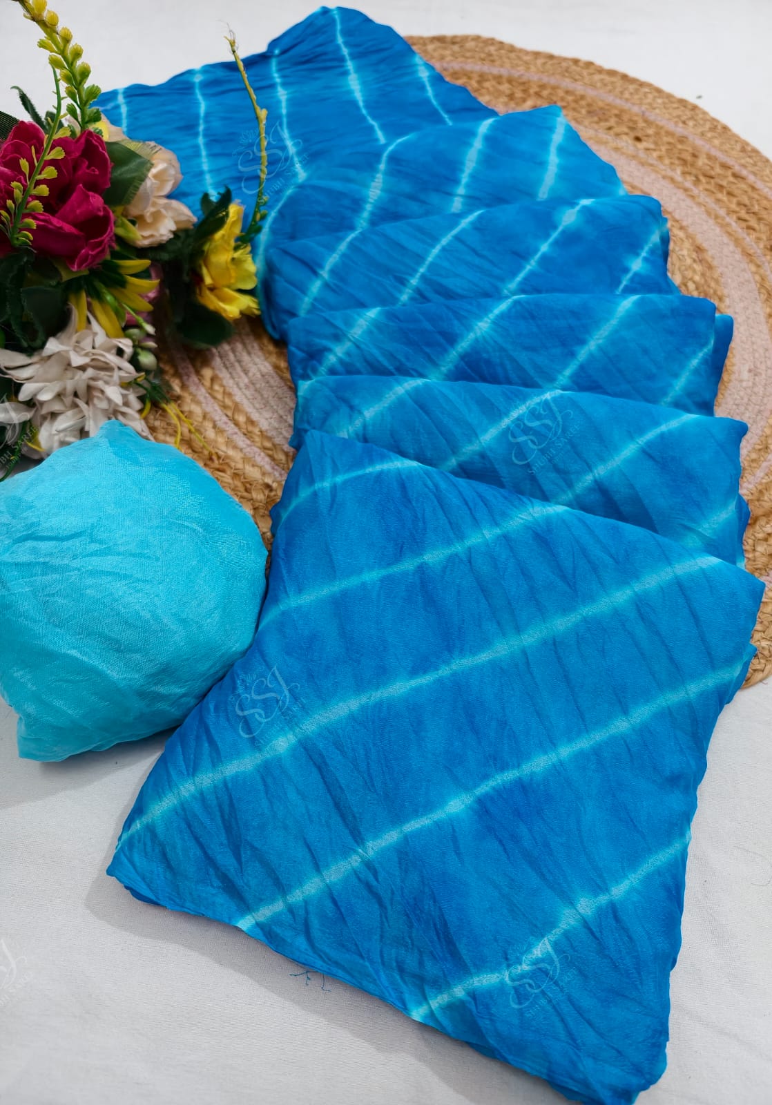 Lehariya Chinon Saree