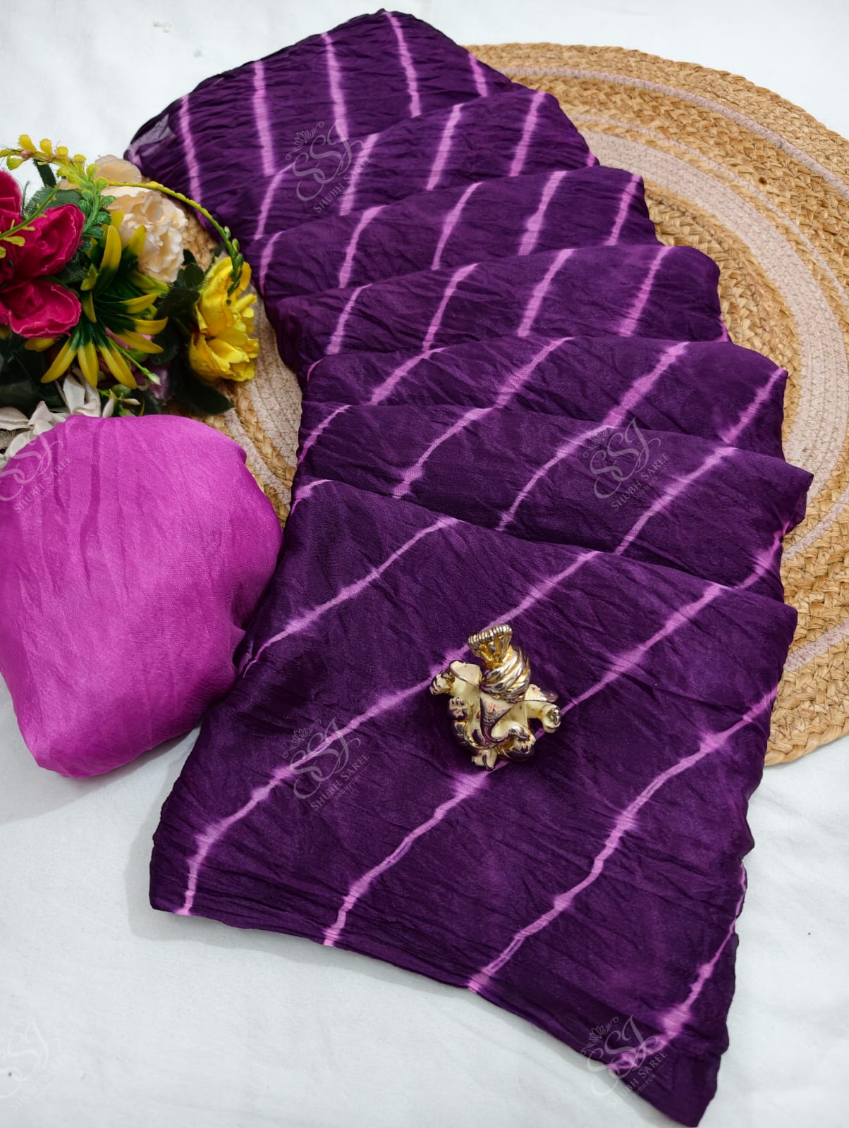 Lehariya Chinon Saree