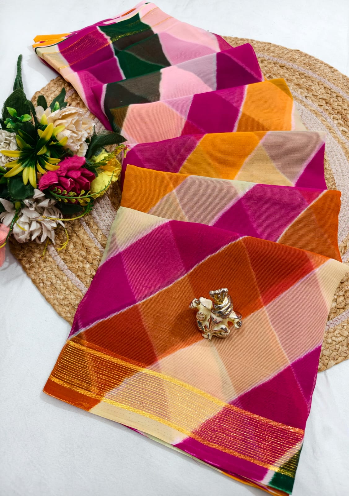 Leheriya Weaving Saree