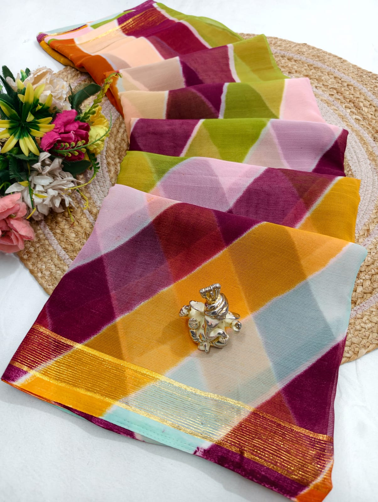 Leheriya Weaving Saree