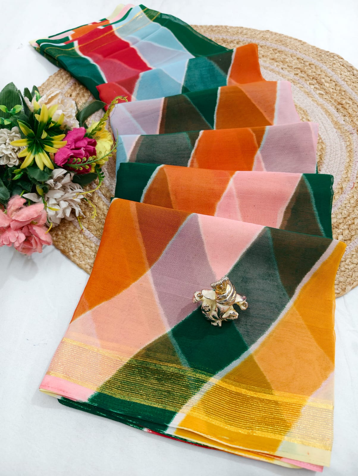 Leheriya Weaving Saree