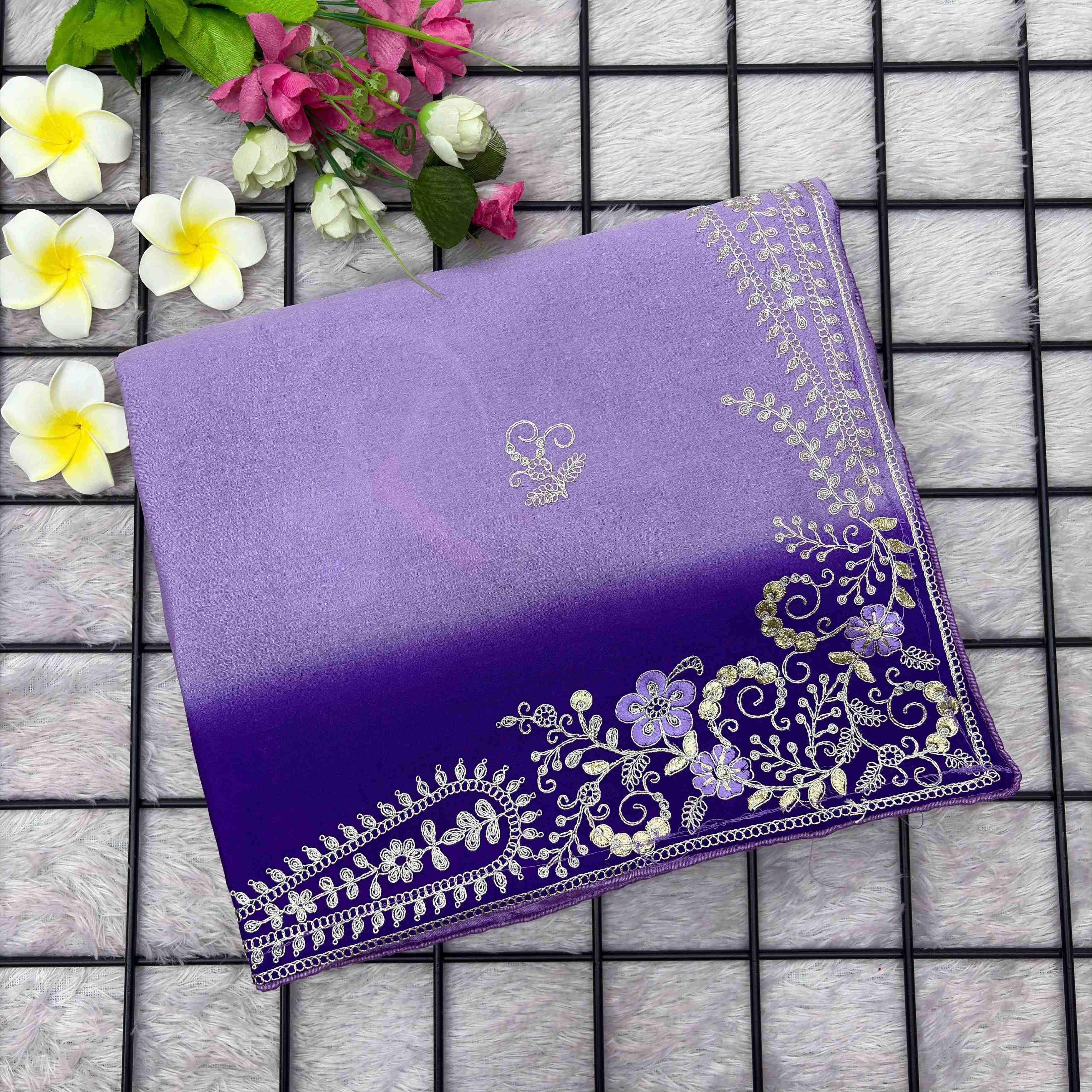 Shaded Pita Saree