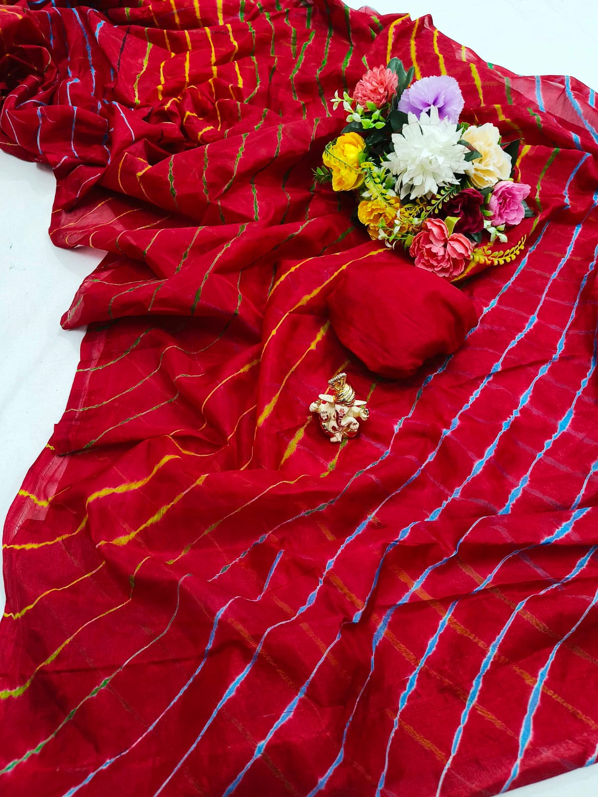 Lehariya Silk Saree