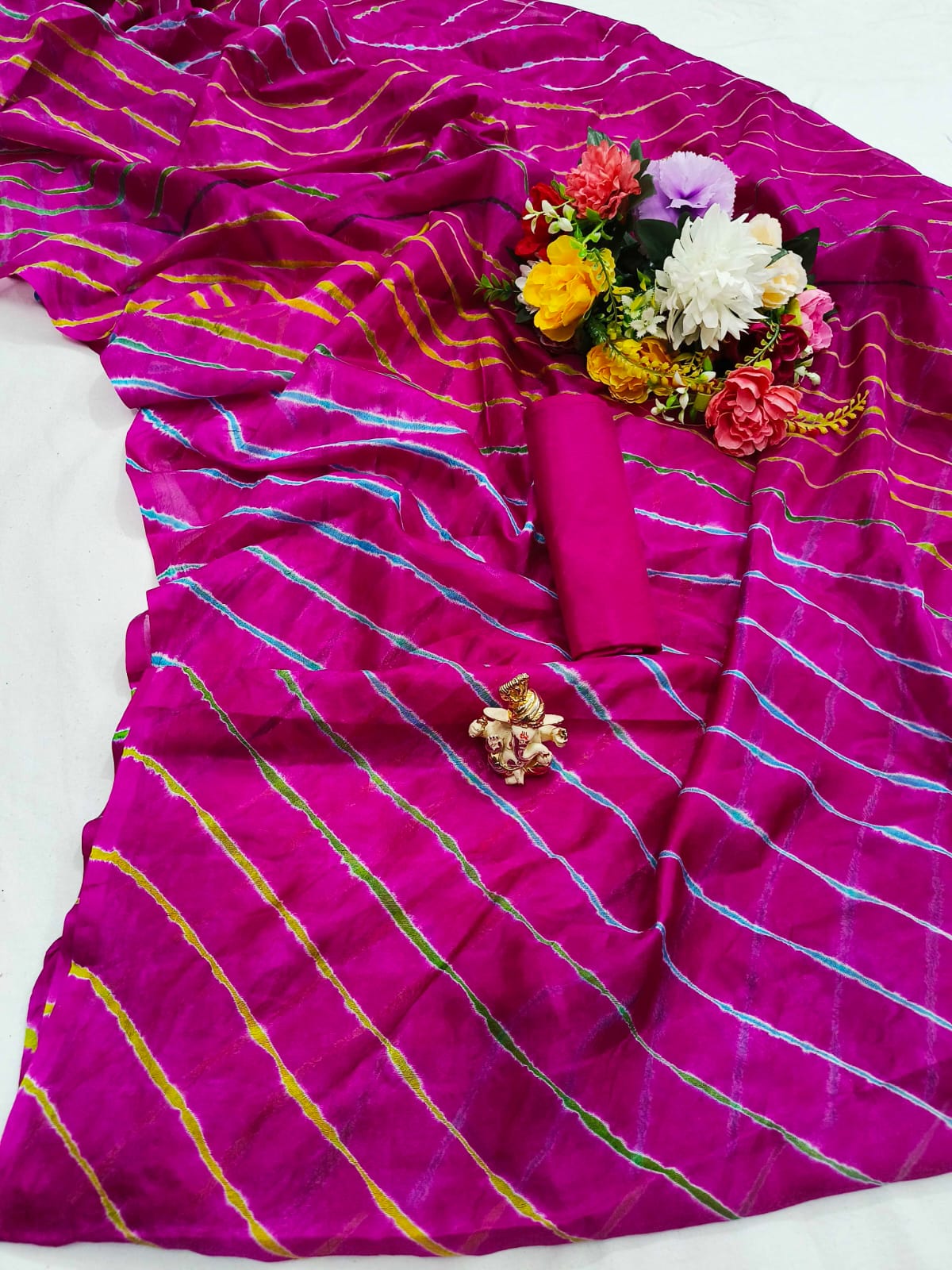 Lehariya Silk Saree