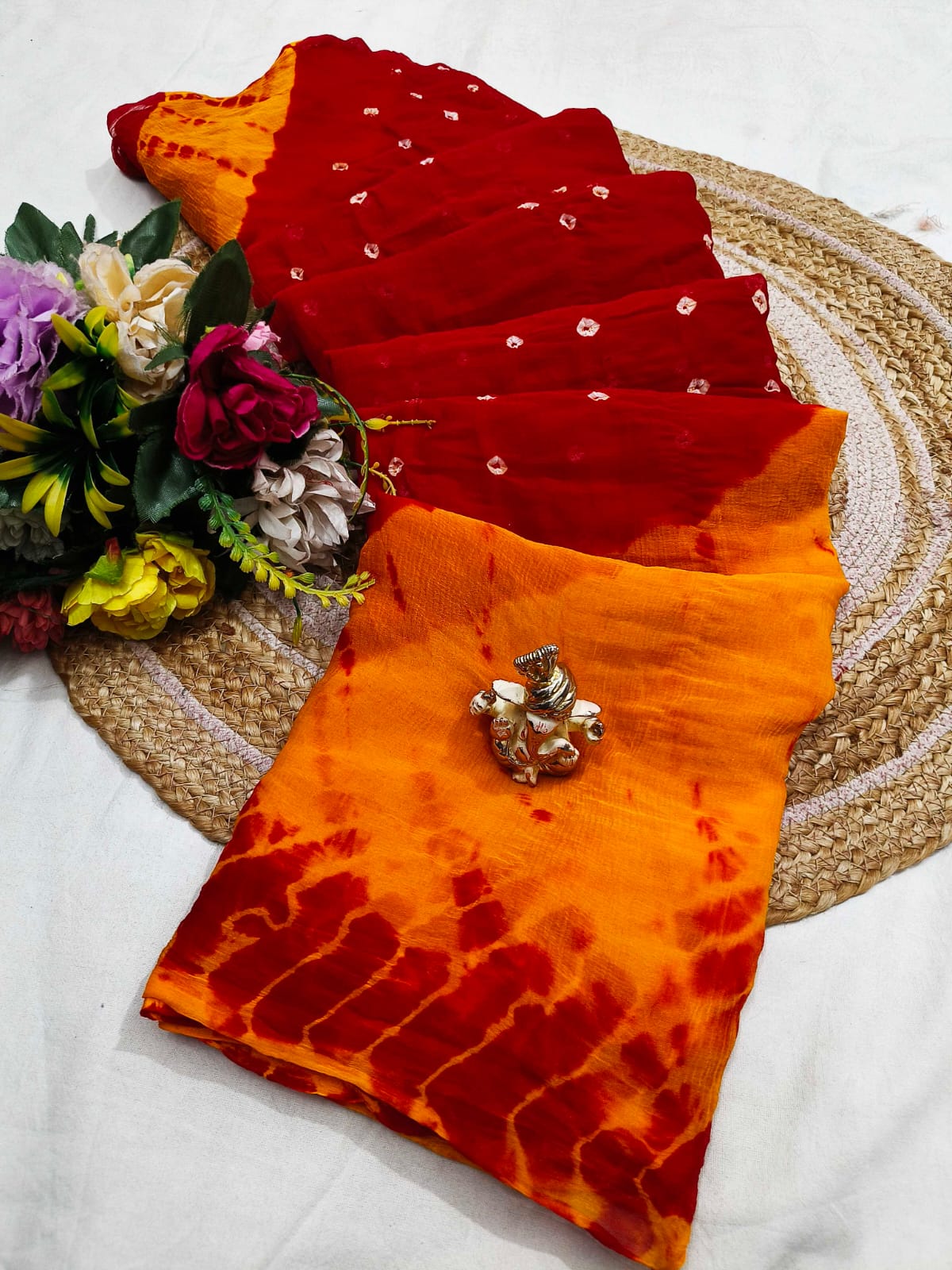 Printed Chiffon Saree