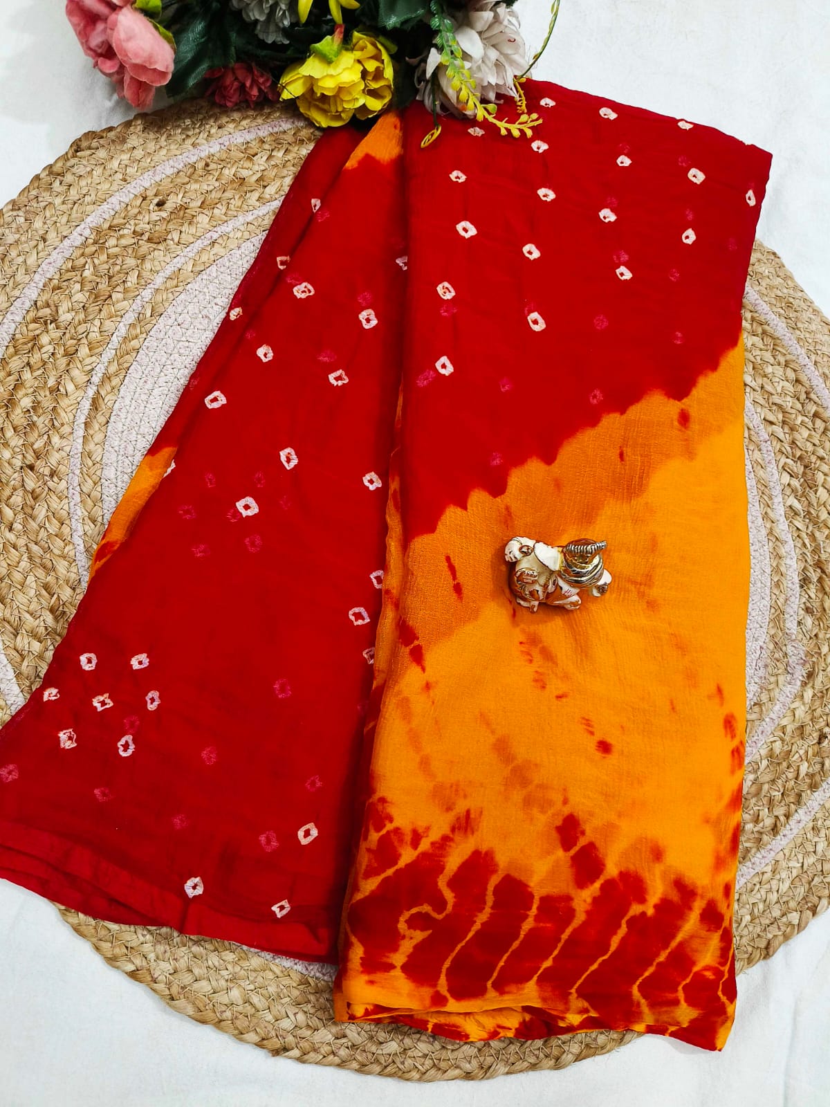 Printed Chiffon Saree
