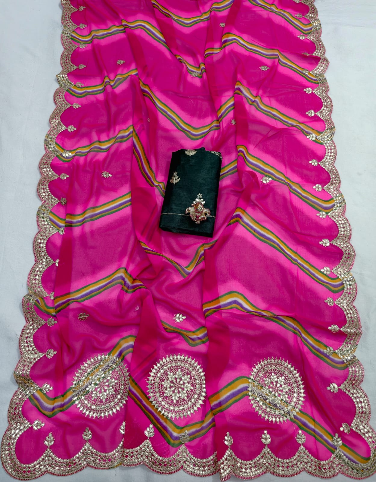 Lehariya Gota Saree