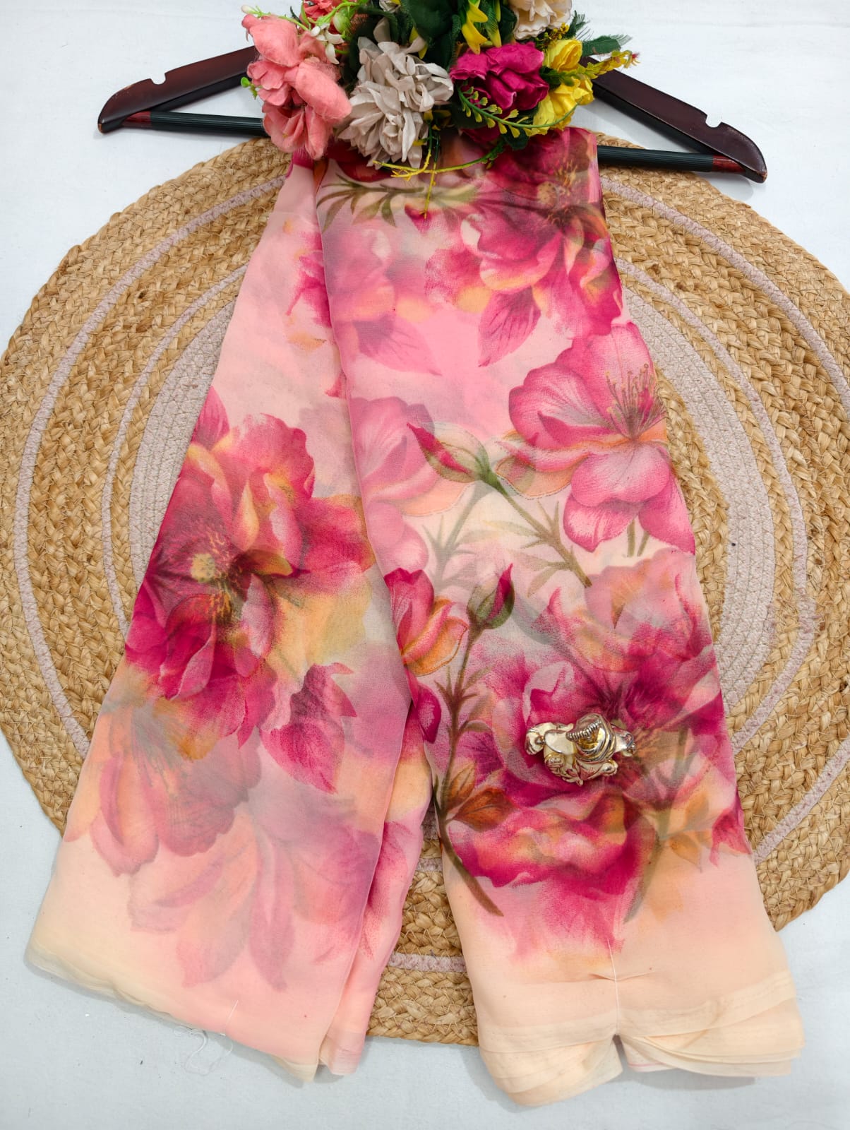 Printed Georgette Saree
