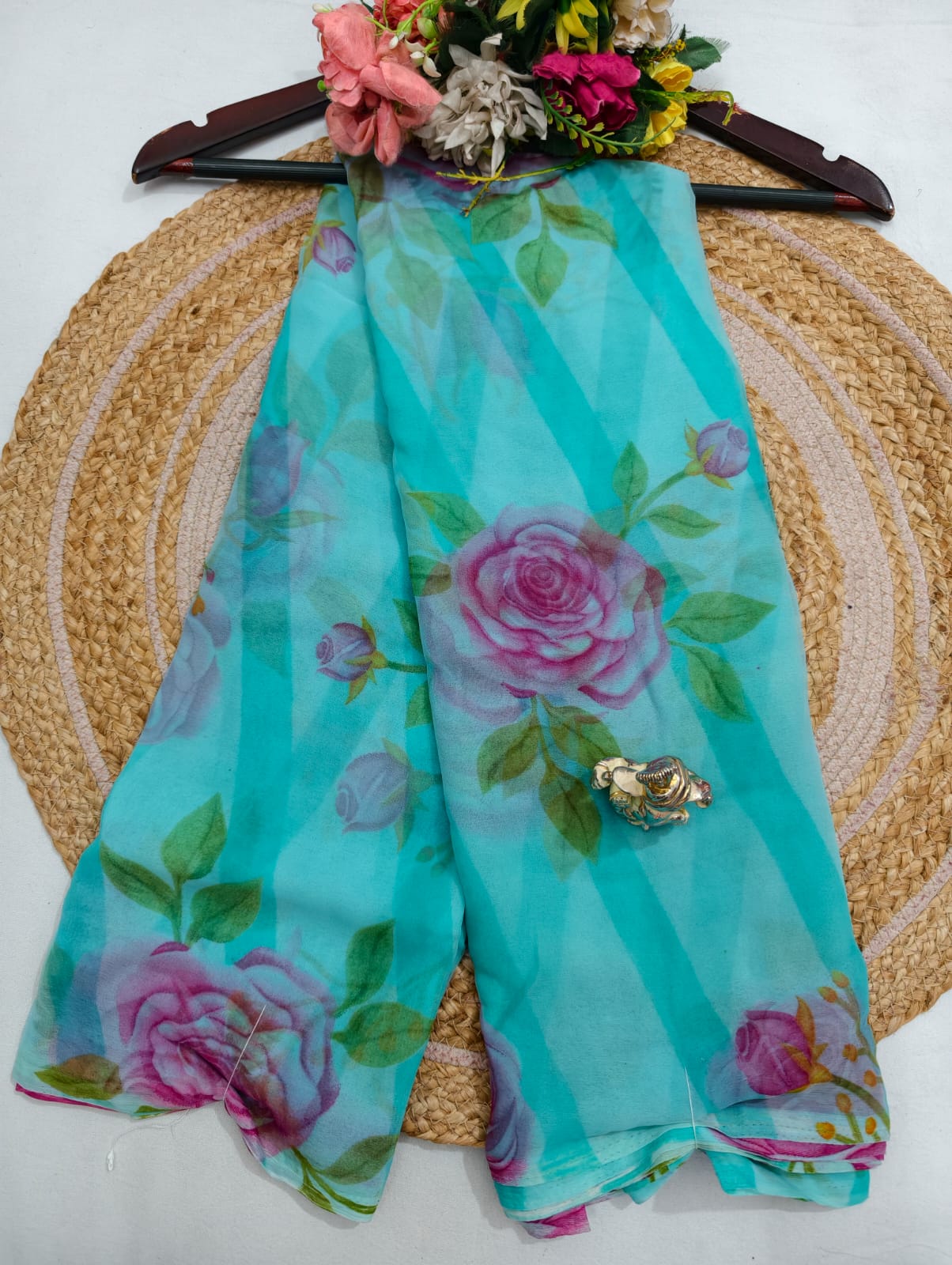 Printed Georgette Saree
