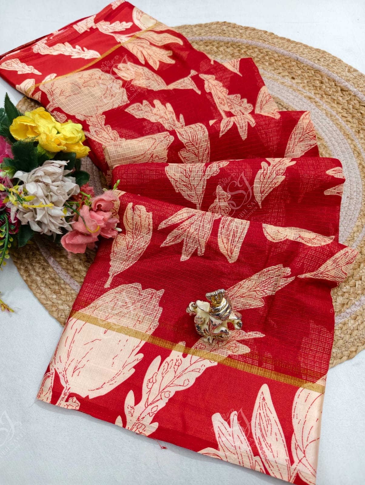 Lehariya Cotton Saree