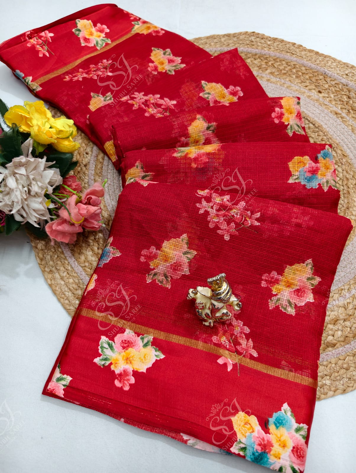 Lehariya Cotton Saree
