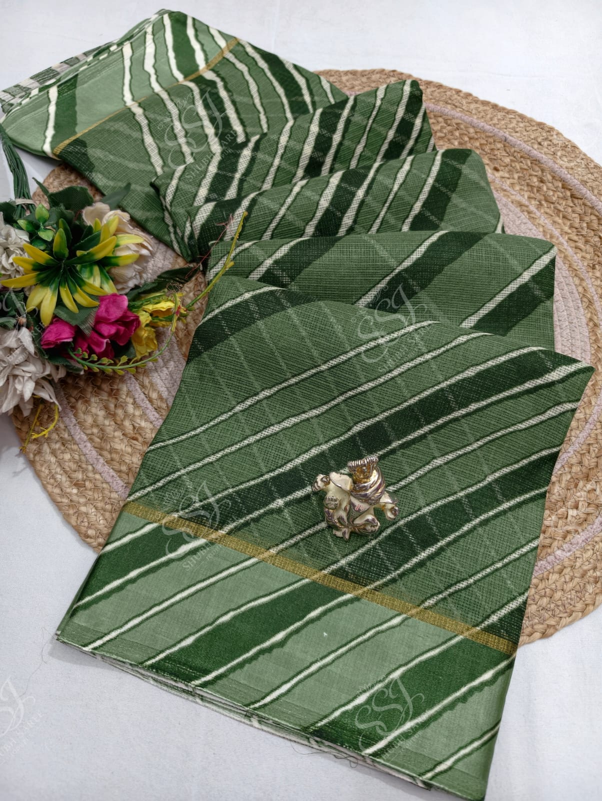 Lehariya Cotton Saree