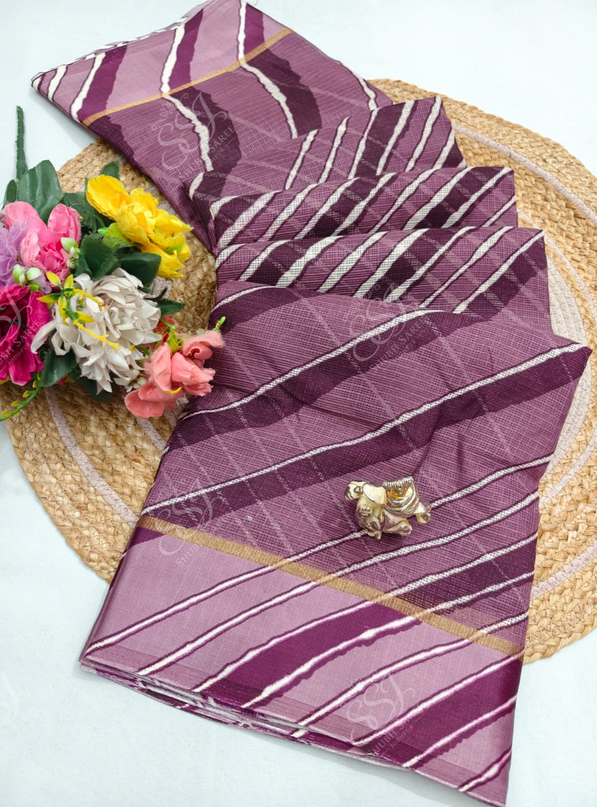 Lehariya Cotton Saree