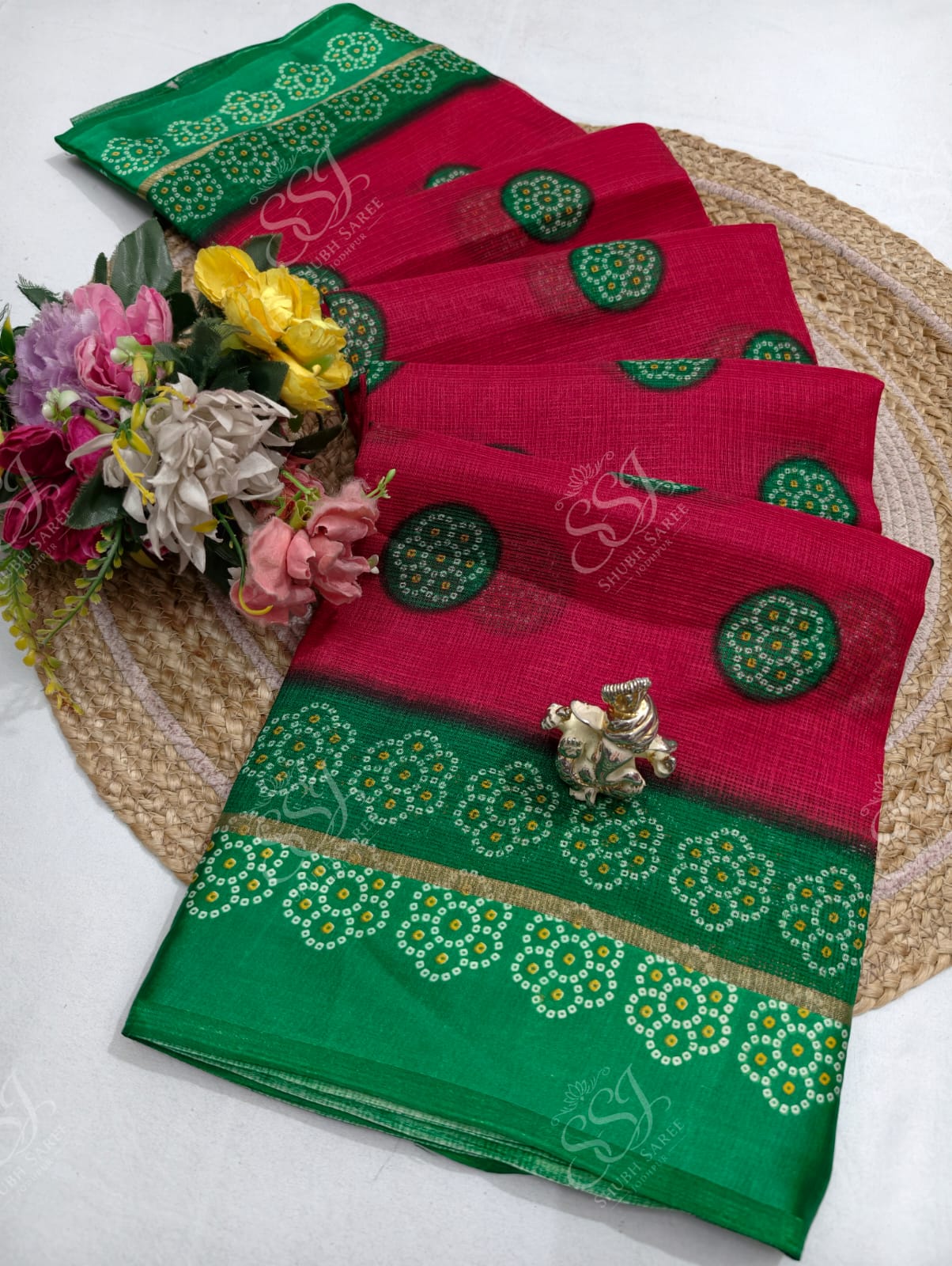 Lehariya Cotton Saree
