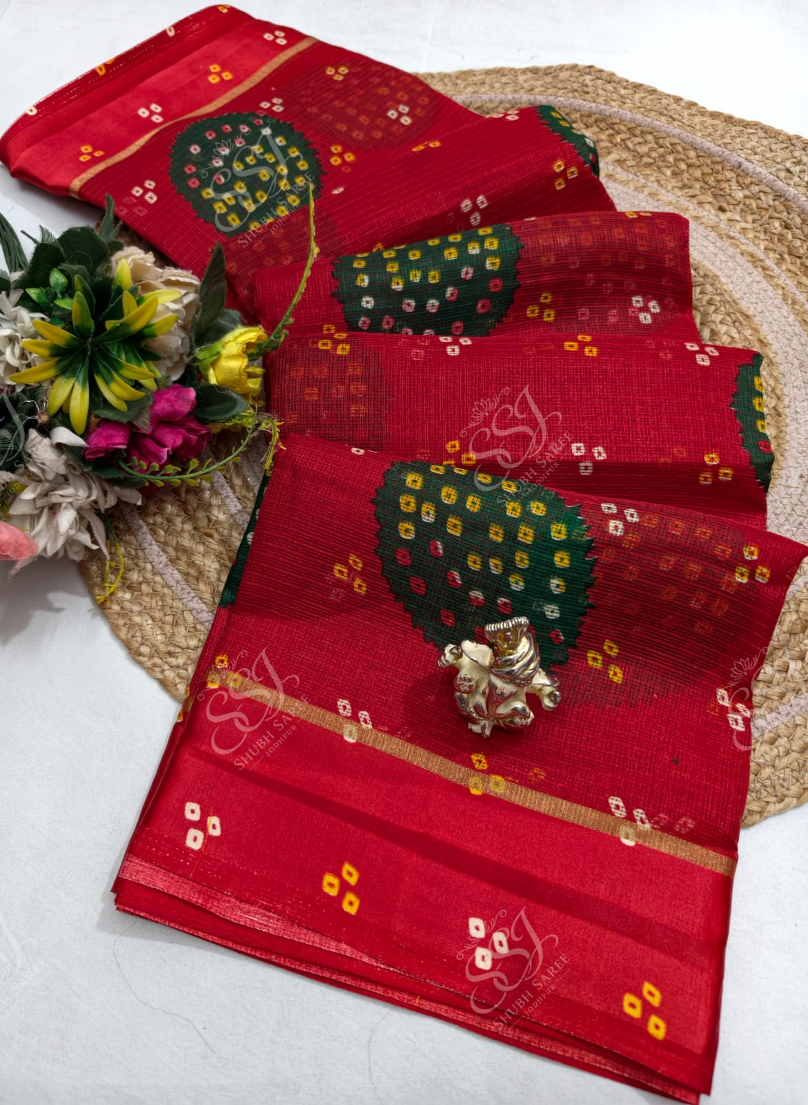 Lehariya Cotton Saree