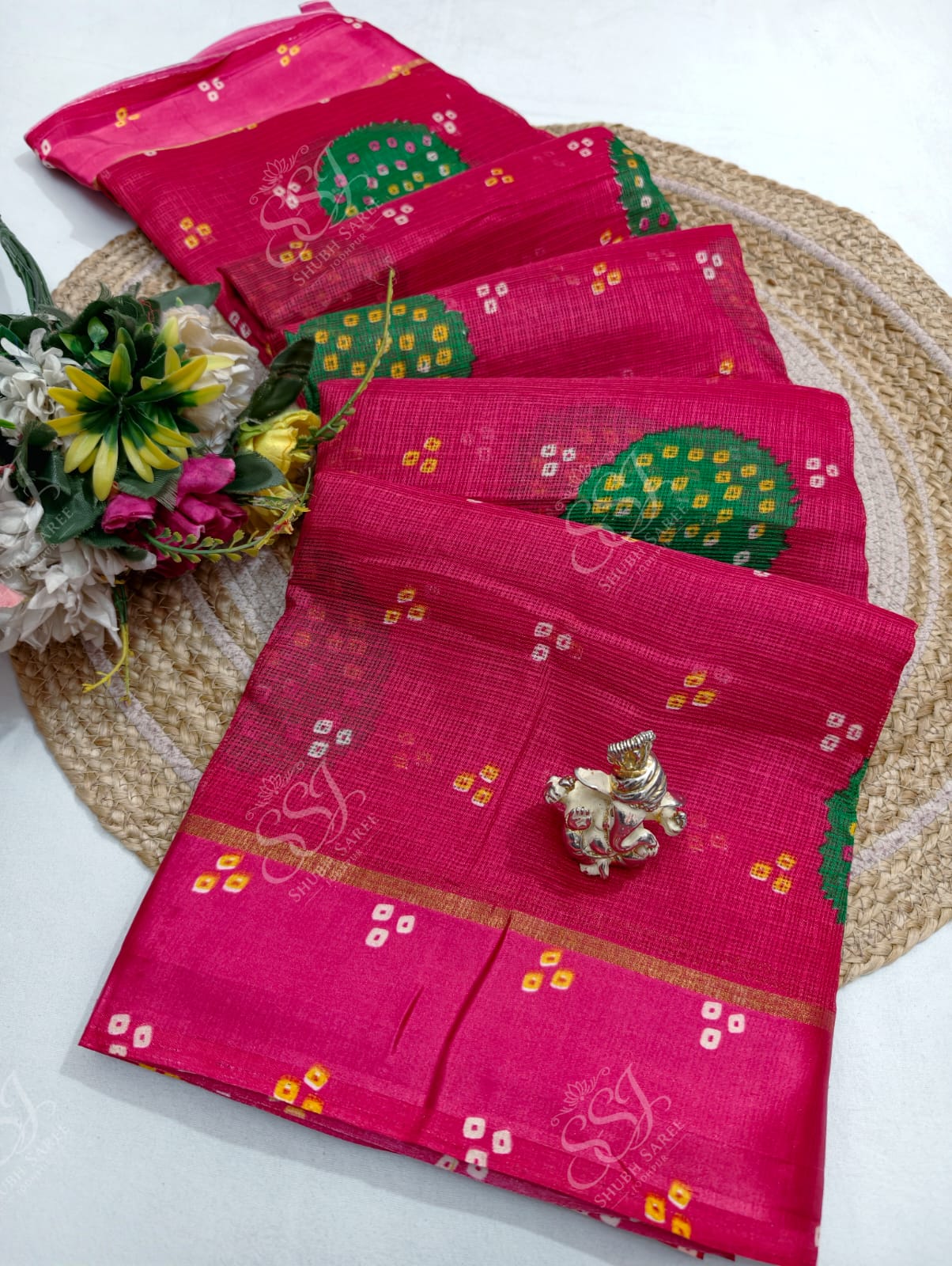 Lehariya Cotton Saree