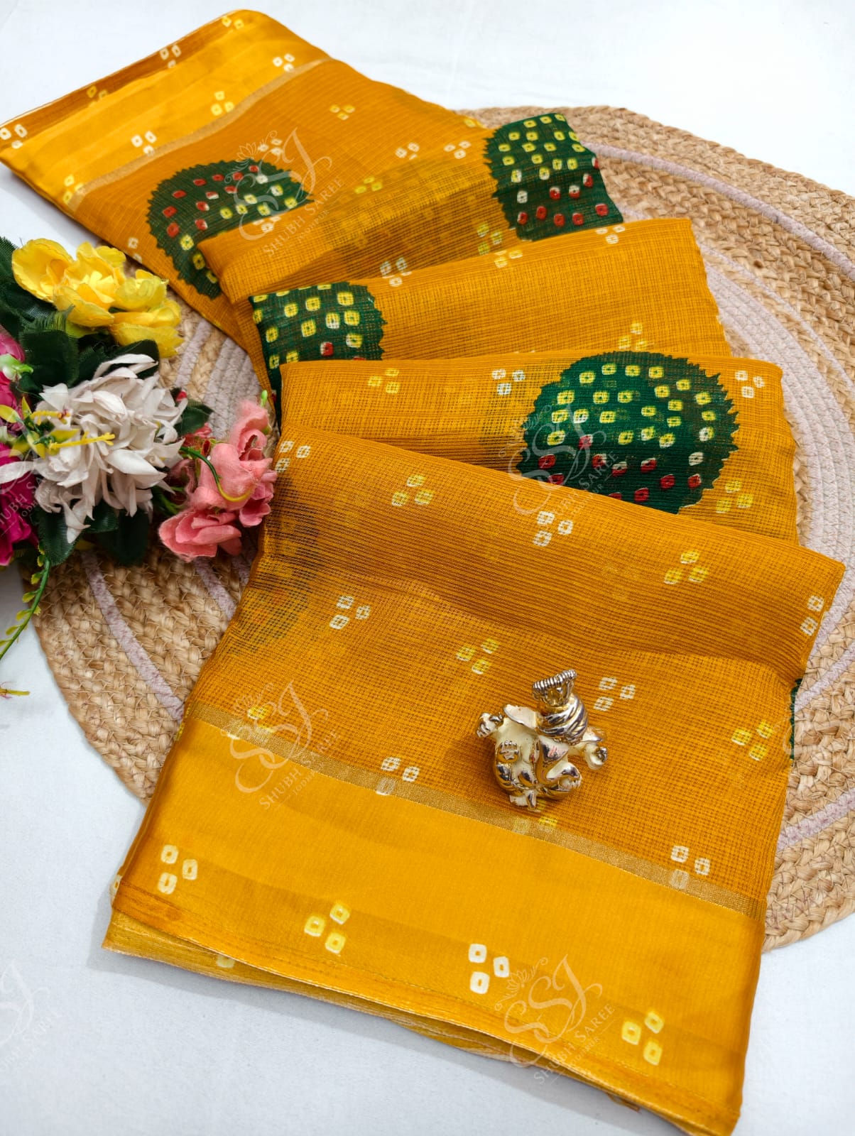 Lehariya Cotton Saree
