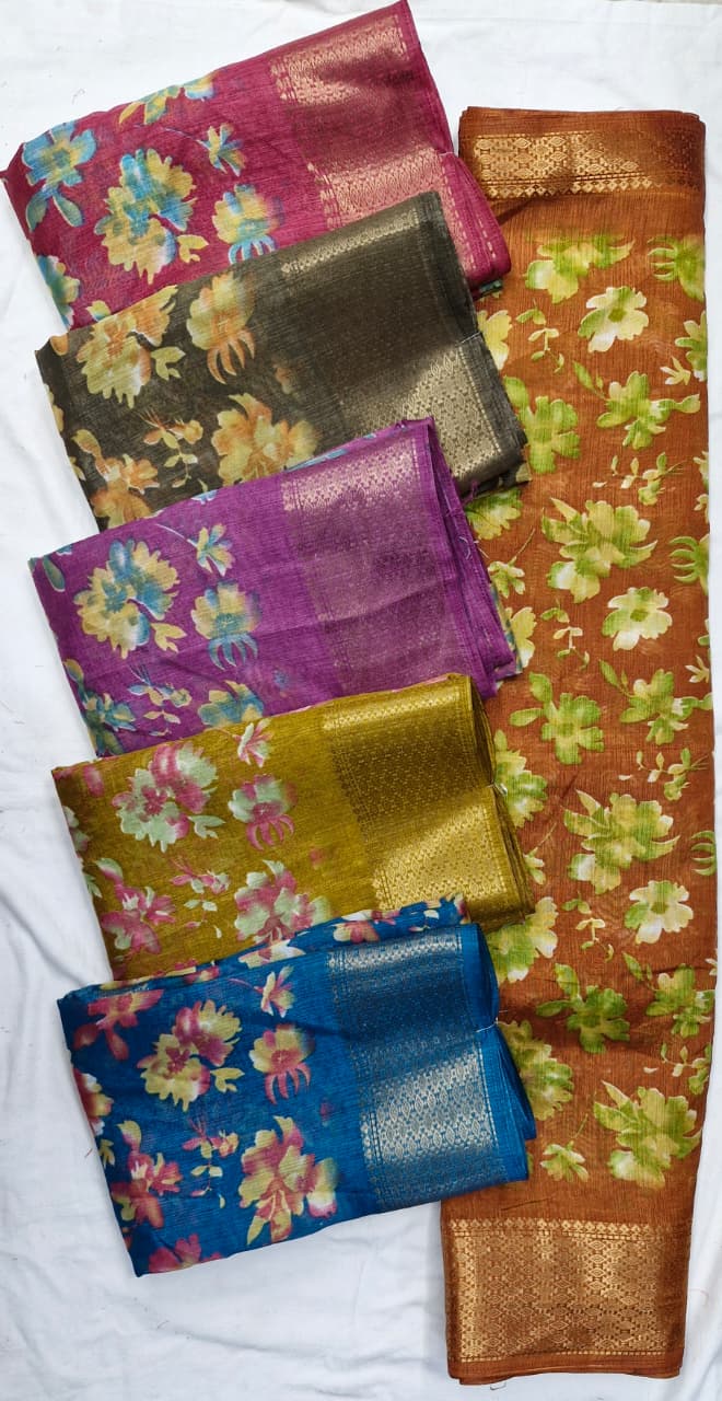 Shubh Sarees - Cotton Border Saree