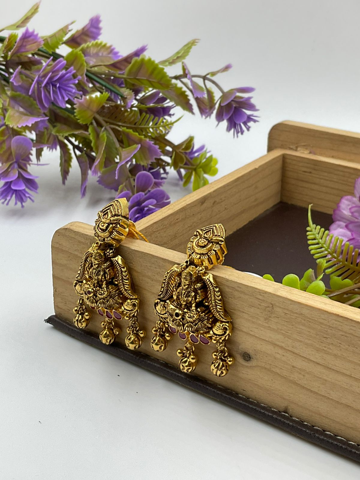 Solanki Jewellers - Temple Lakshmi Earrings