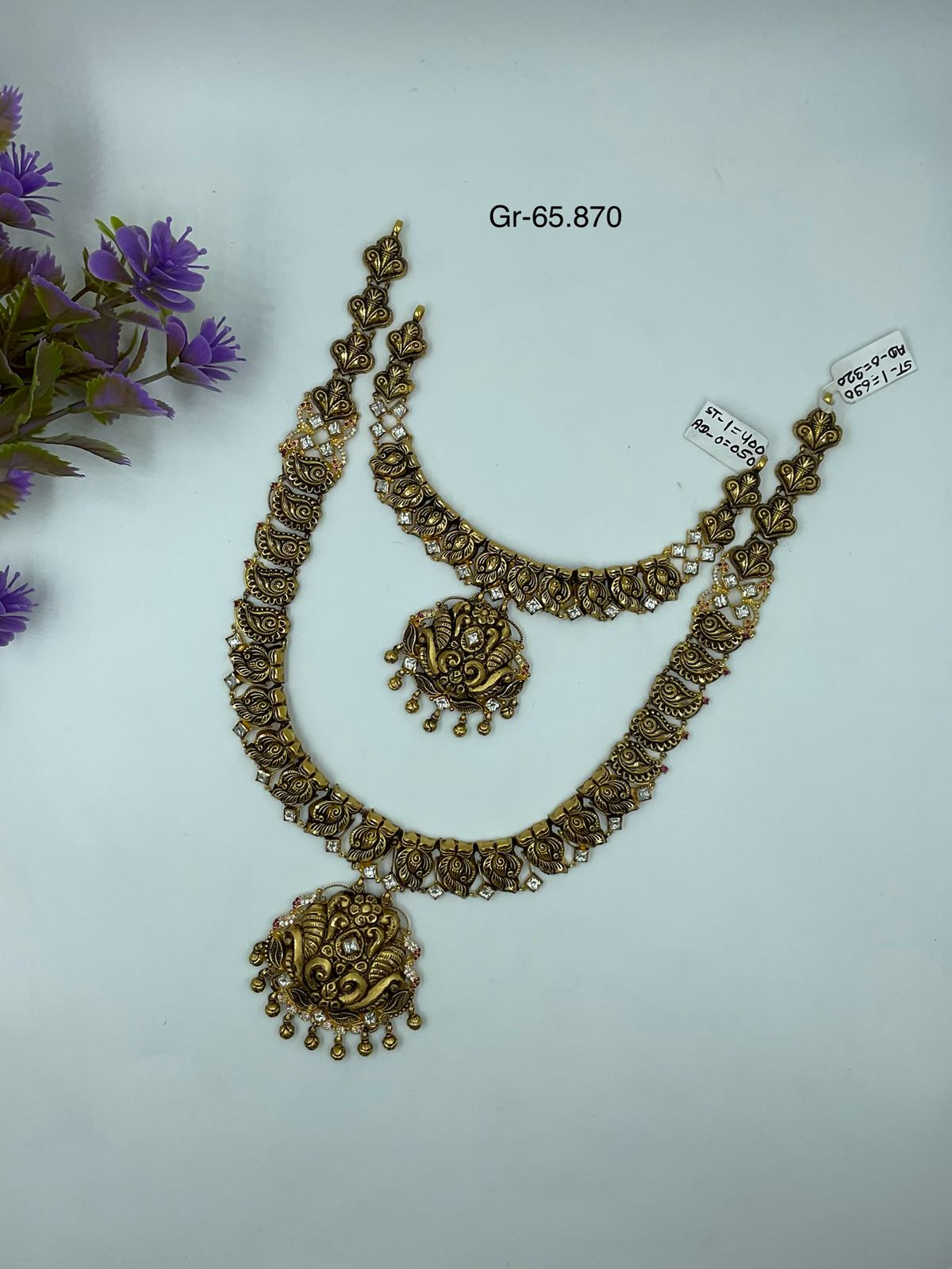 Solanki Jewellers - Temple Gold Style Haaram
