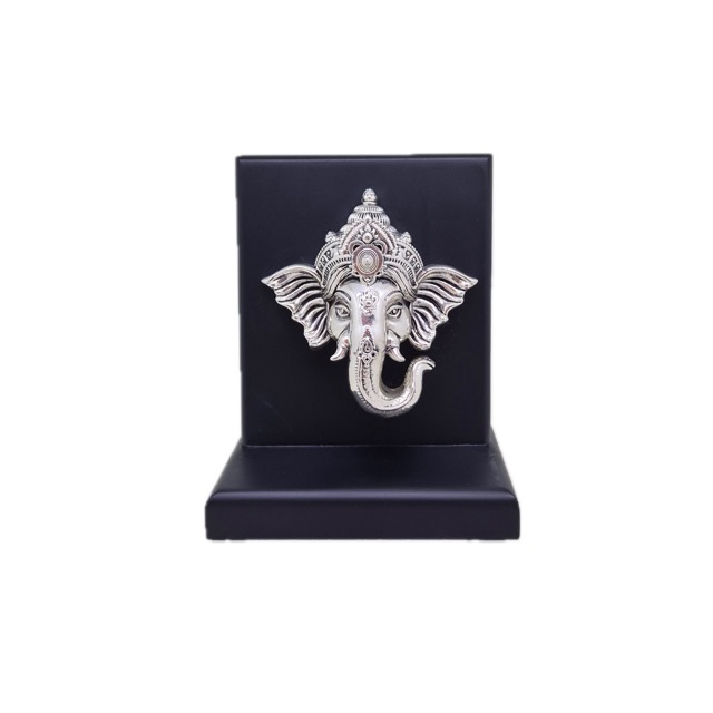 Divine Blessing – 999 Silver-Plated Ganesha Idol