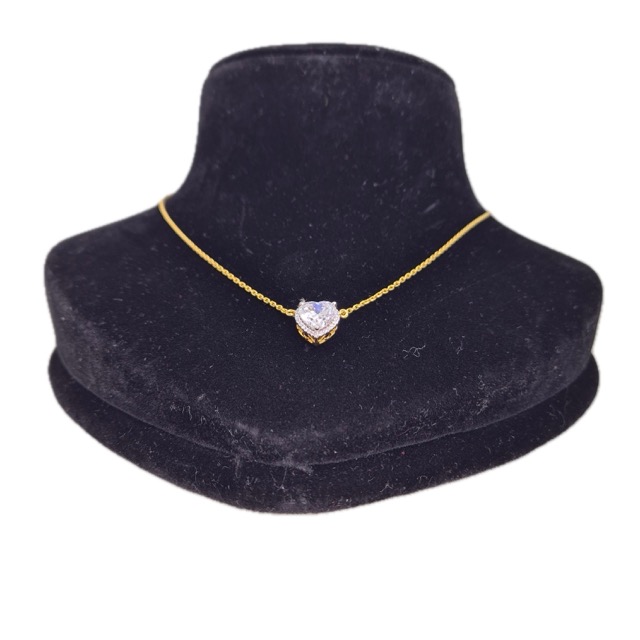 Suraj Bhan Jewellery Hub - Luxury Silver Heart Pendant Necklace