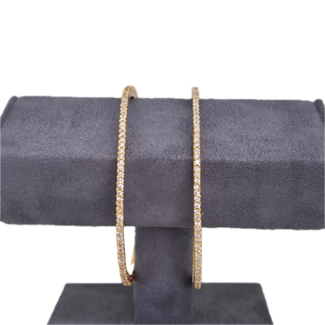 Suraj Bhan Jewellery Hub - Silver 'Golden Sparkle' Line Bangles