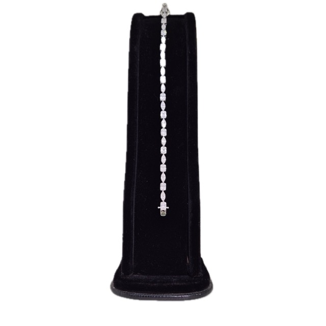 Luxury Multi-Cut Silver Tennis Bracelet