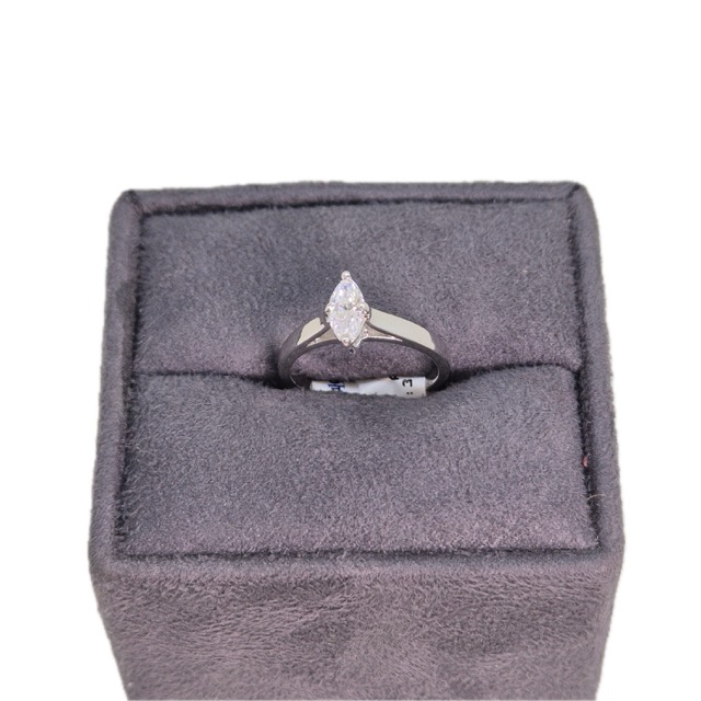 Suraj Bhan Jewellery Hub - Solitaire Triple Pave Bands Ring