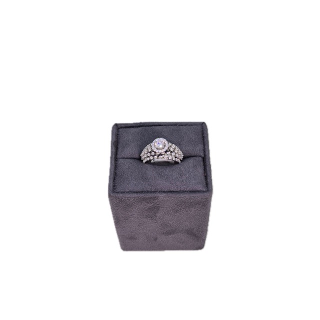Suraj Bhan Jewellery Hub - Silver Enchanting Marquise Solitaire Ring