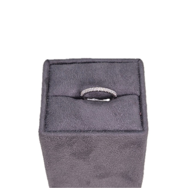 Suraj Bhan Jewellery Hub - Oval Solitaire Pave Band Ring