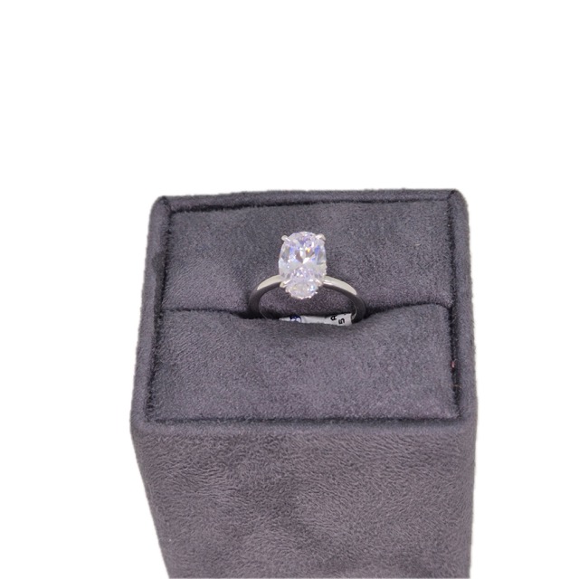 Suraj Bhan Jewellery Hub - Silver Graceful Oval Ring